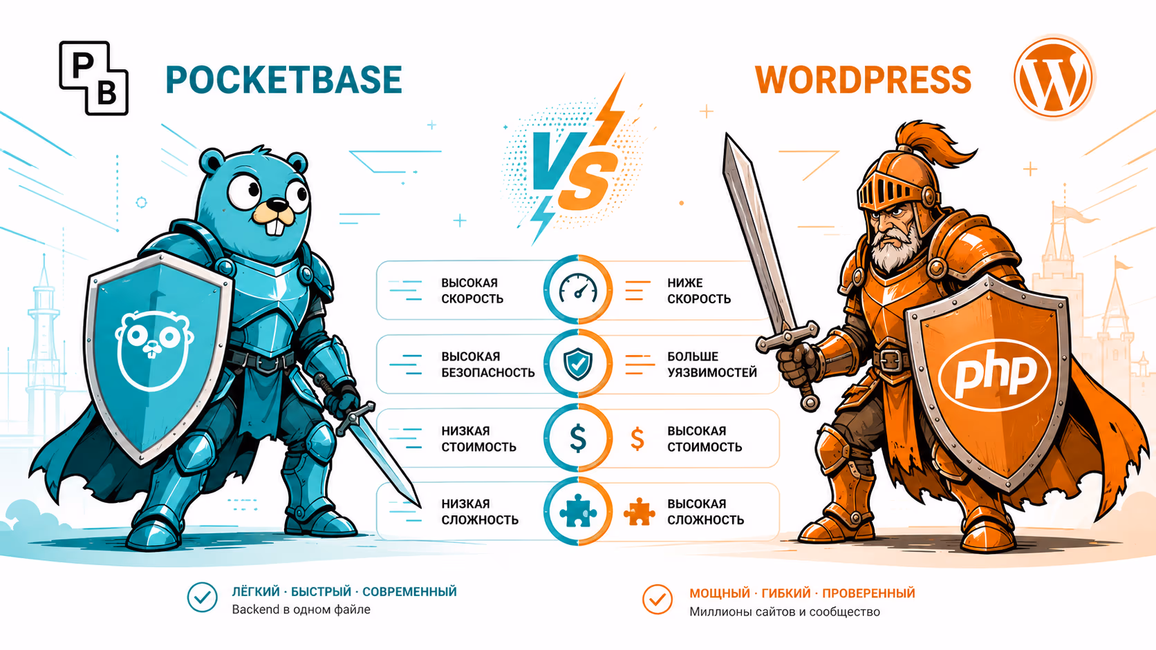 PocketBase vs WordPress: почему PHP-бэкенд устарел в 2026 PocketBase vs WordPress: почему PHP-бэкенд устарел в 2026